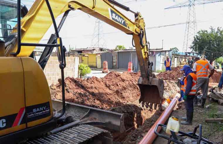 Obras de Esgotamento Sanitário beneficil 8 mil em distrito de Mogi