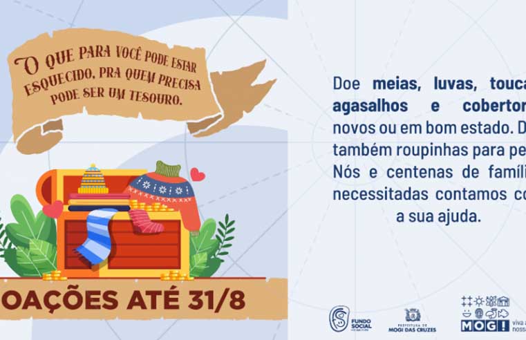 Mogi lança Campanha Inverno Solidário 2024 no sábado