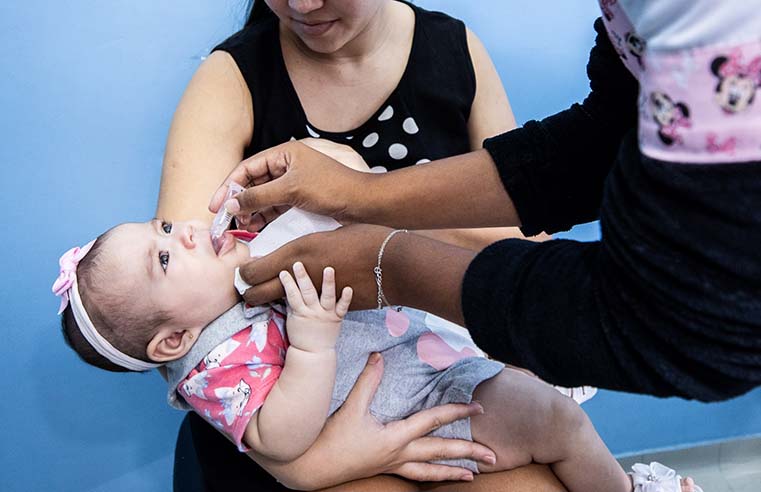 Campanha de vacinação contra polio começa dia 27 em Itaquá