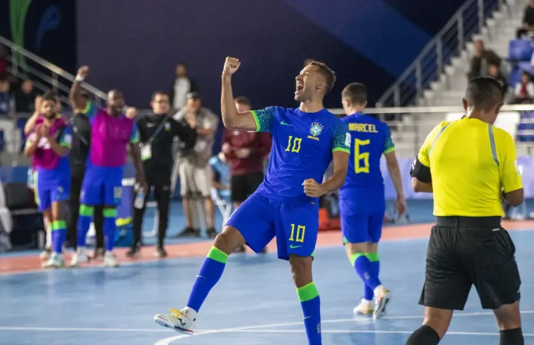 Brasil se classifica para oitavas da Copa do Mundo de futsal