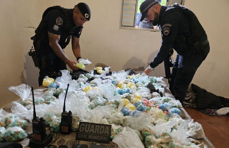 GCM de Itaquá apreende 6,1 mil porções de drogas