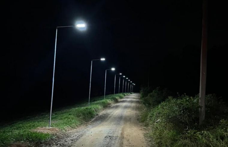 Estradas rurais de Mogi recebem luminárias LED