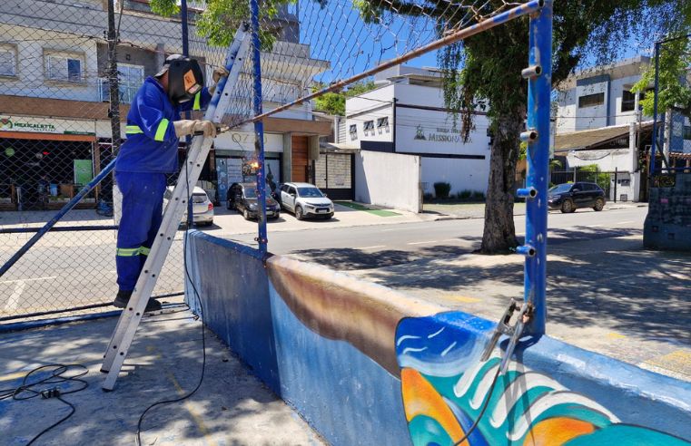 Revitalização do Espaço de Esporte e Lazer avança em Arujá