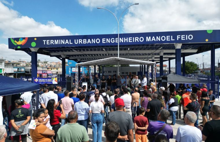 Novo terminal Manoel Feio e praça são entregues em Itaquá
