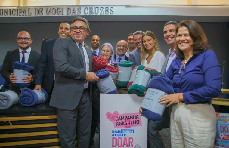 Fundo Social de Mogi recebe cobertores da Câmara Municipal