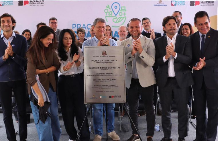 Governador inaugura Praça da Cidadania em Itaquaquecetuba