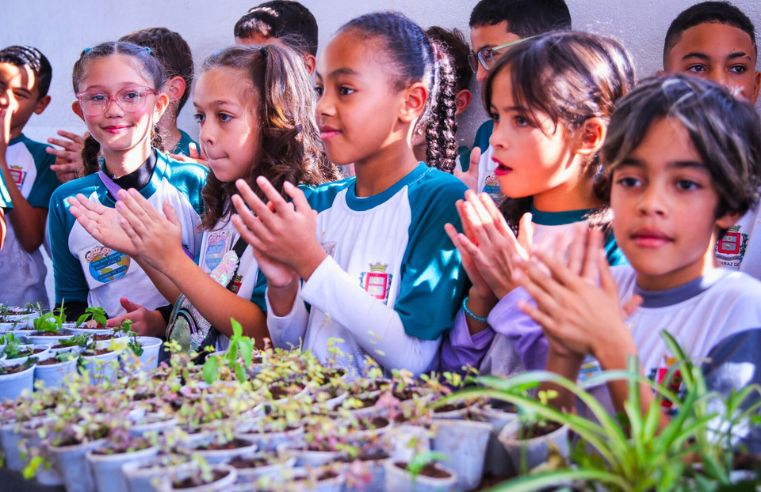 Distribuição de mudas incentiva meio ambiente em Ferraz