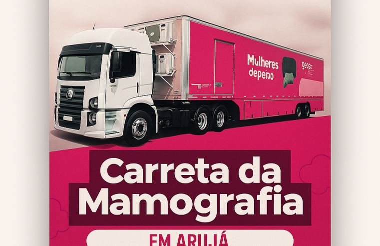 Carreta da mamografia realiza exames gratuitos em Arujá até julho