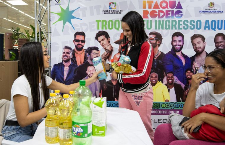 Troca de alimentos garante ingressos para Itaquá Rodeio Fest 2025