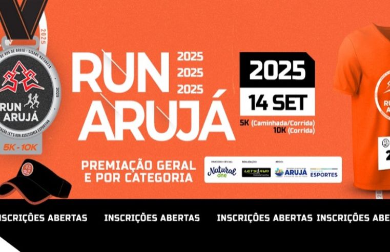 Run Arujá 2025 movimenta cidade com corrida e caminhada em setembro