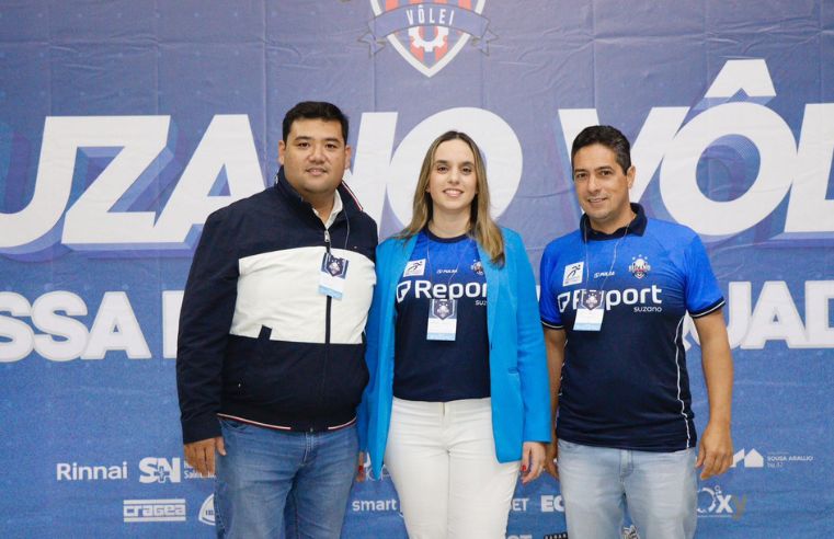 Suzano Vôlei apresenta elenco e inicia temporada com apoio do prefeito