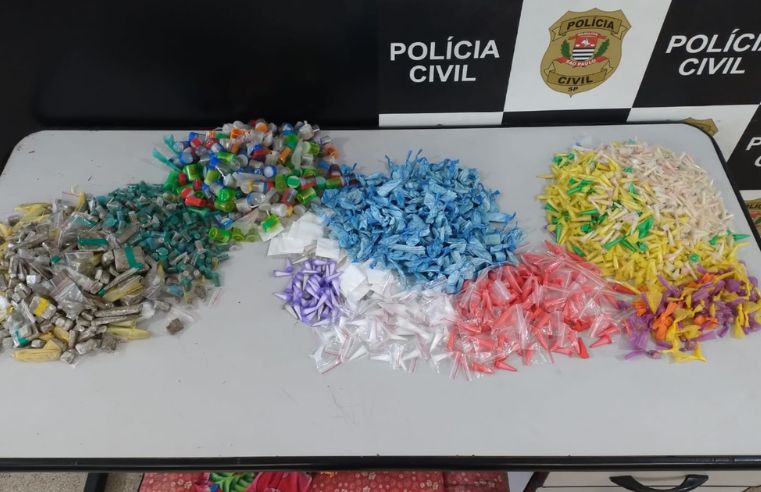 GCM apreende 3 mil porções de drogas em Poá 