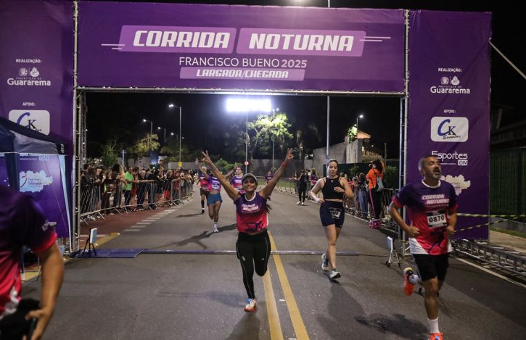 Corrida Noturna em Guararema reúne 1,2 mil atletas
