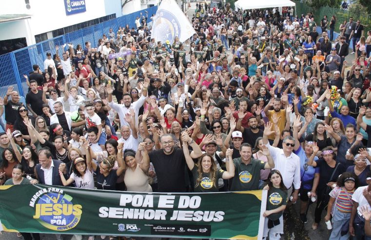 Marcha para Jesus 2025 reúne milhares em Poá