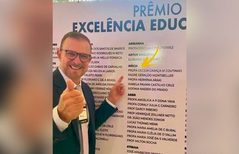 Educação de Arujá recebe Selo Ouro e tem cinco escolas premiadas