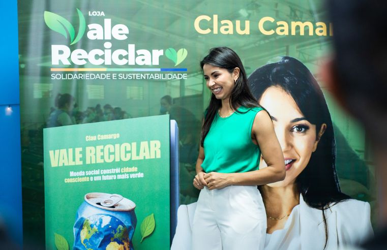 Clau Camargo lança livro sobre projeto Vale Reciclar em Arujá