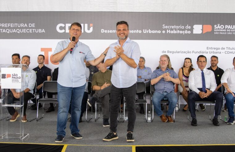 Com Tarcísio, Itaquá entrega 1,2 mil matrículas do Jardim Odete II