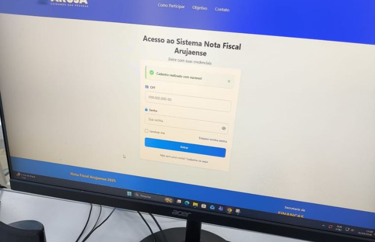 Arujá lança Nota Fiscal Arujaense com prêmios de até R$ 100 mil