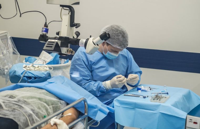 Ferraz zera fila com mutirão de catarata