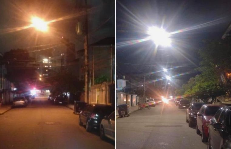 Iluminação pública de Santos ganha 261 pontos de LED