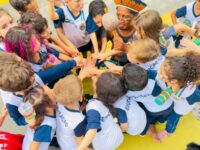 Tribo indígena leva cultura a alunos em São Caetano