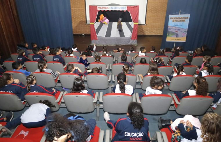 Suzano orienta mais de 500 alunos sobre trânsito seguro