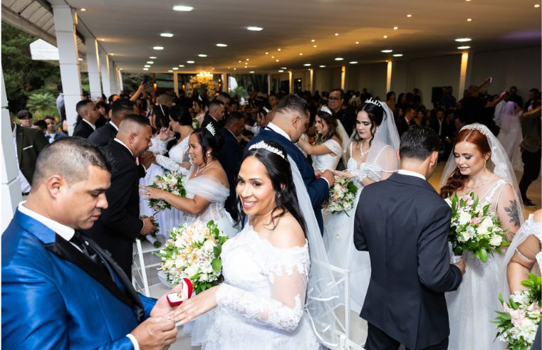 Arujá celebra casamento de 29 casais em evento comunitário