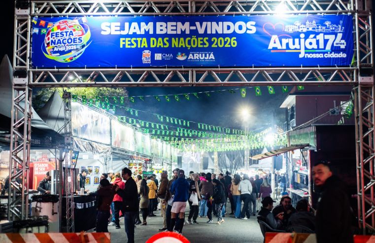 Festa das Nações celebra aniversário de 174 anos de Arujá