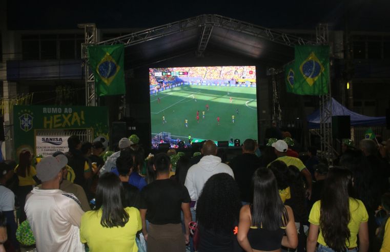 Chuva altera local do telão para Brasil x Escócia em Santa Isabel