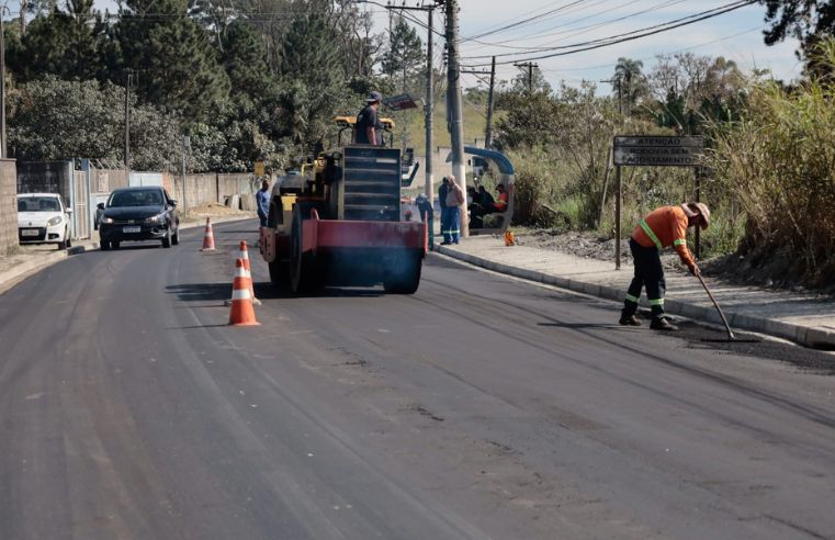 Suzano conclui etapa de pavimentação na rua Guilherme Garijo