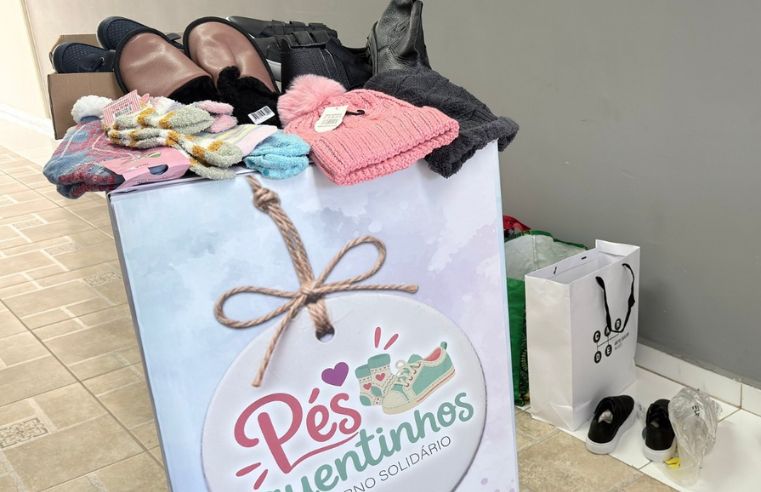 Doações de meias e calçados seguem abertas em Guararema