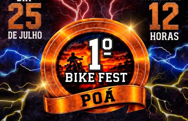 Primeiro BikeFest de Poá reúne rock, motociclismo e gastronomia