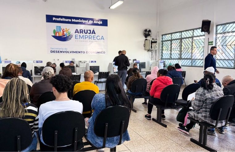 Arujá abre 75 vagas de emprego em diferentes áreas