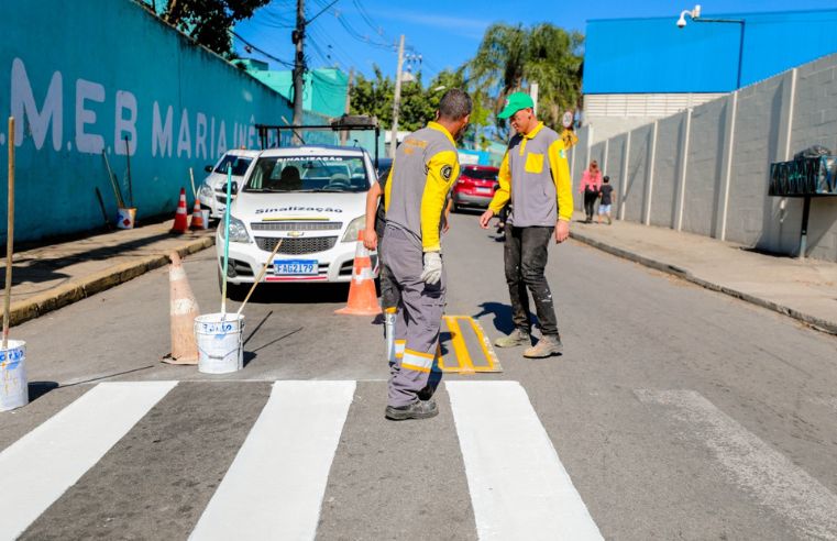 Ferraz revitaliza sinalização viária no Núcleo Itaim