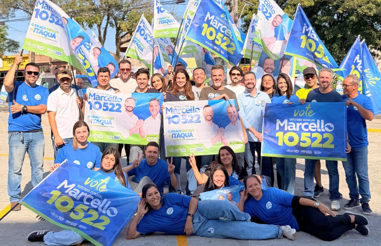 Marcello ganha força nas ruas nos primeiros dias de campanha