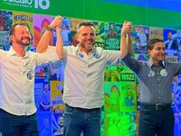 Em evento, Marcello e Boigues recebem Marcos Pereira em Itaquá
