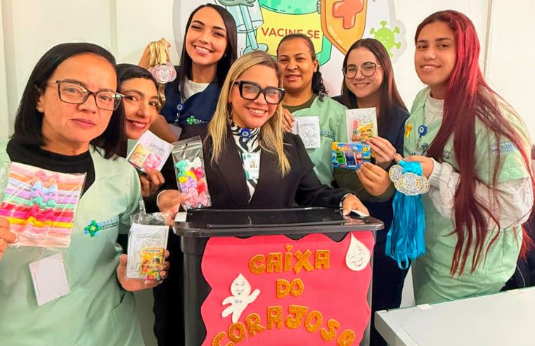 Caixa do Corajoso incentiva vacinação infantil em Arujá