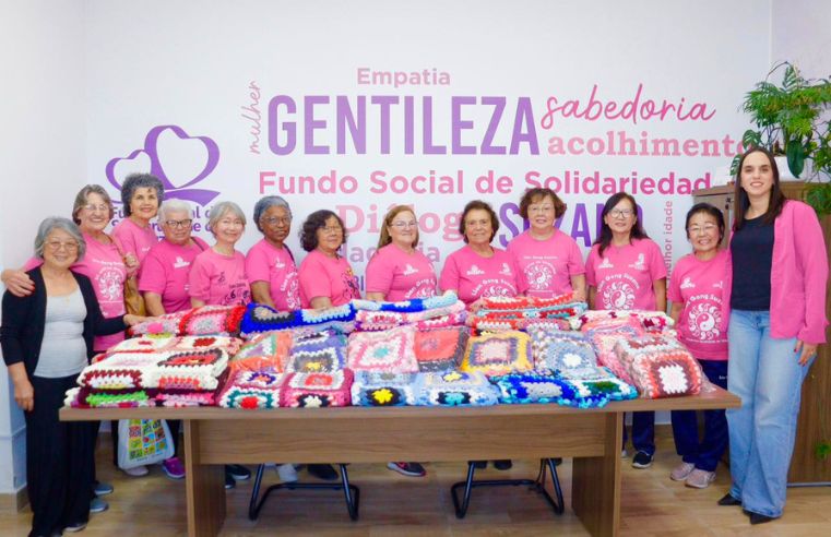 Fundo Social de Suzano recebe mantas feitas por voluntárias