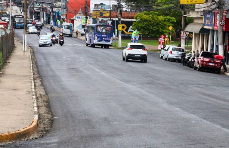 Rua de Suzano recebe asfalto novo em trecho de 800 metros