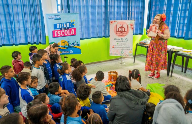 Bienal vai à Escola leva literatura a crianças de Guarulhos