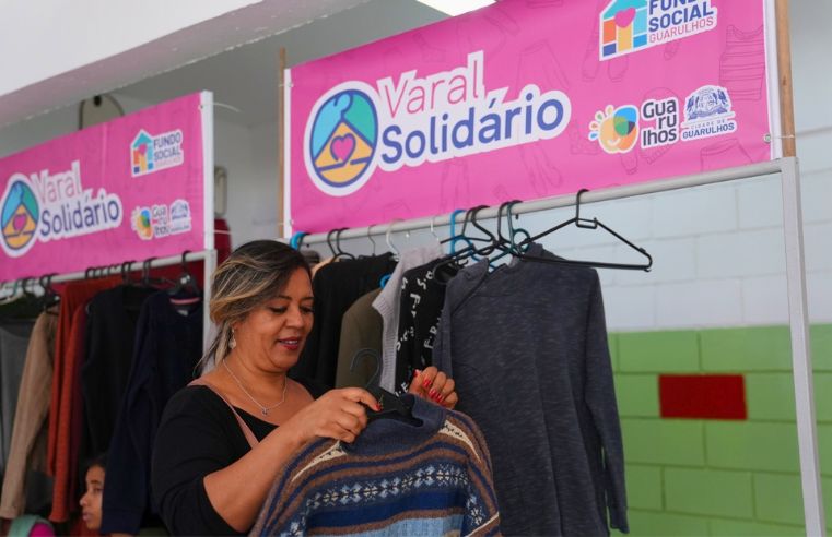 Varal Solidário distribui roupas no Jd. Fortaleza, em Guarulhos
